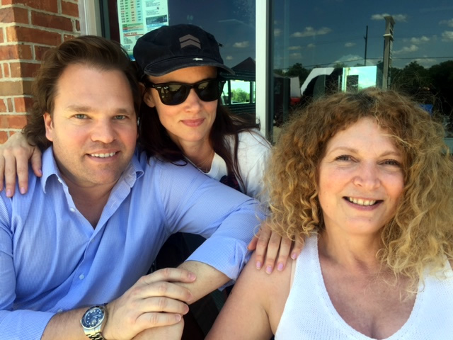 Back Roads producer, Michael Ohoven, Juliette Lewis (Harley's Mom), and Tawni O'Dell (Back Roads Author) hanging out on the set.